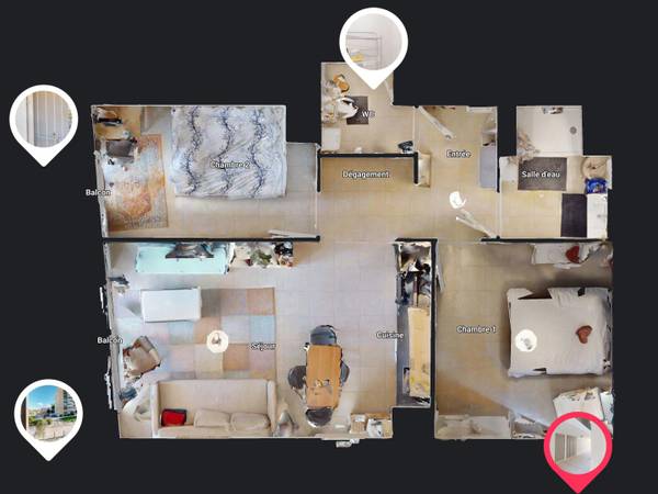Location / Appartement 3 pièces de 60 m², Marseille, Traverse Chevalier / Photo 22