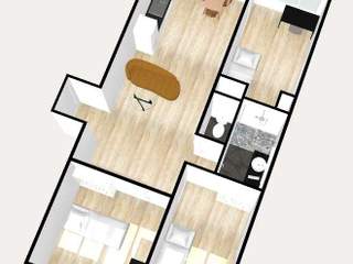 Room share / 4 rooms apartment · 60 m², Créteil, Rue des Pinsons