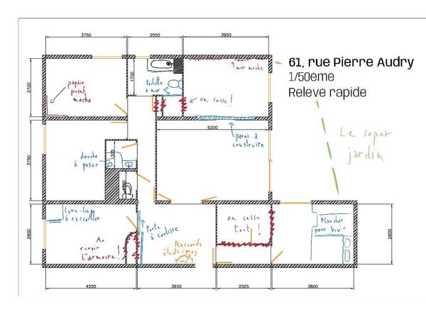 Colocation / Appartement 5 pièces de 106 m², Lyon, Rue Pierre Audry / Photo 2