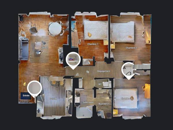 Colocation / Appartement 4 pièces de 86 m², Caen, Rue Bosnières / Photo 21