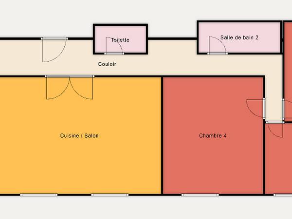 Colocation / Appartement 5 pièces de 95 m², Paris, Rue Lasson / Photo 5