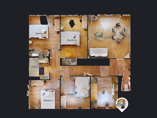 Colocation / Appartement 5 pièces de 92 m², Rennes, Rue Frédéric Mistral / Photo 19