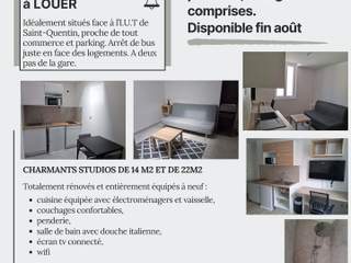 Rental / Studio apartment, Saint-Quentin