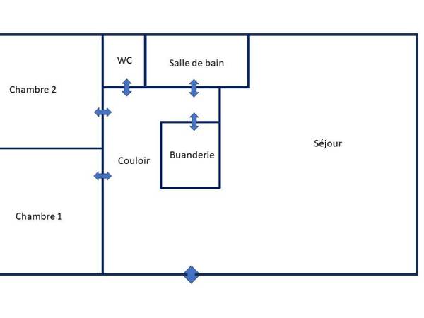 Colocation / Appartement 3 pièces de 69 m², Rouen, Rue Albert Sorel / Photo 14
