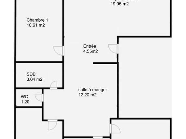 Chambre pour étudiant / Appartement 5 pièces de 85 m², Noisy-le-Grand, Grande Allee du Champy / Photo 12