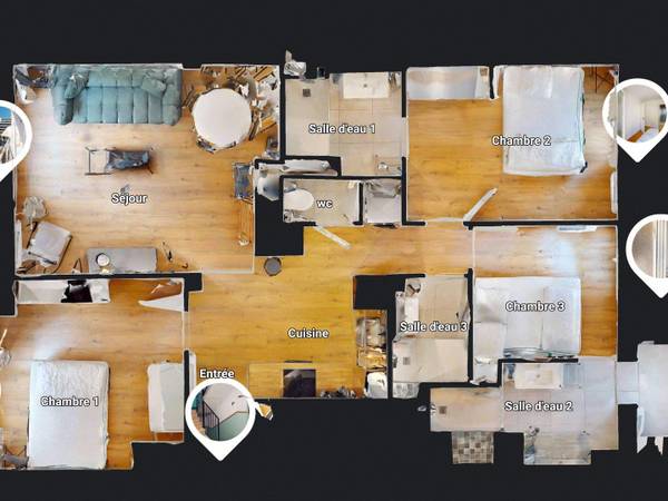Colocation / Appartement 4 pièces de 69 m², Marseille, Rampe Saint-Maurice / Photo 16