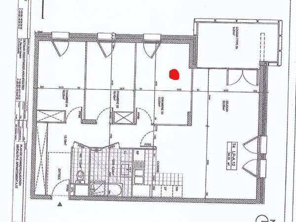 Colocation / Appartement 4 pièces de 80 m², Paris, Boulevard Macdonald / Photo 9