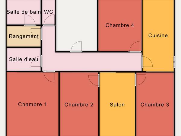 Colocation / Appartement 5 pièces de 80 m², Paris, Avenue de Versailles / Photo 2