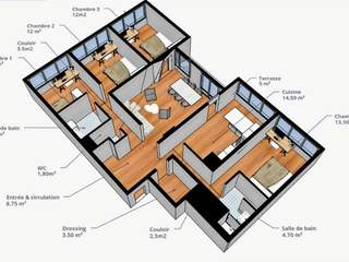 Colocation / Appartement 5 pièces de 112 m², Angers