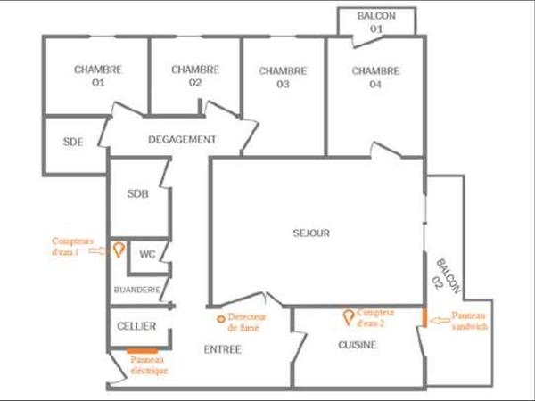 Colocation / Appartement 5 pièces de 100 m², Dijon, Boulevard des Valendons / Photo 10