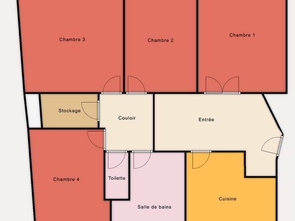 Colocation / Appartement 4 pièces de 86 m², Clichy, Boulevard Victor Hugo / Photo 2