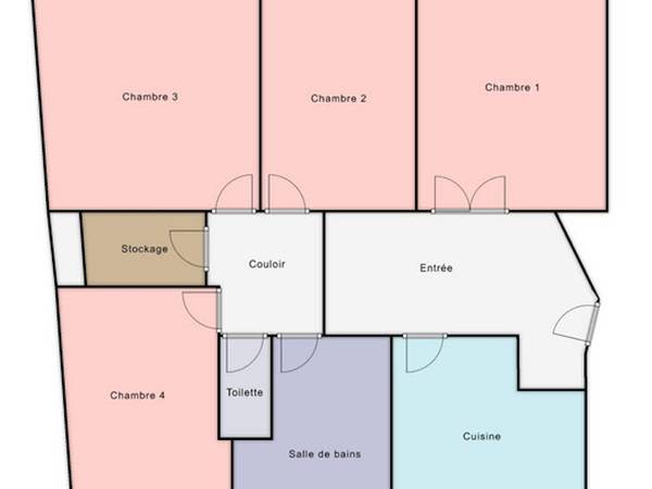 Colocation / Appartement 4 pièces de 86 m², Clichy, Boulevard Victor Hugo / Photo 3