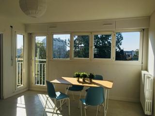 Colocation / Appartement 4 pièces de 75 m², Rennes, Square du Colombier