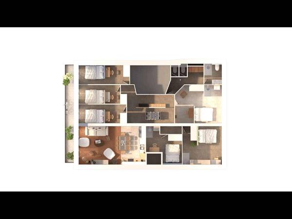 Colocation / Appartement 6 pièces de 140 m², Marseille, Cours Lieutaud / Photo 34