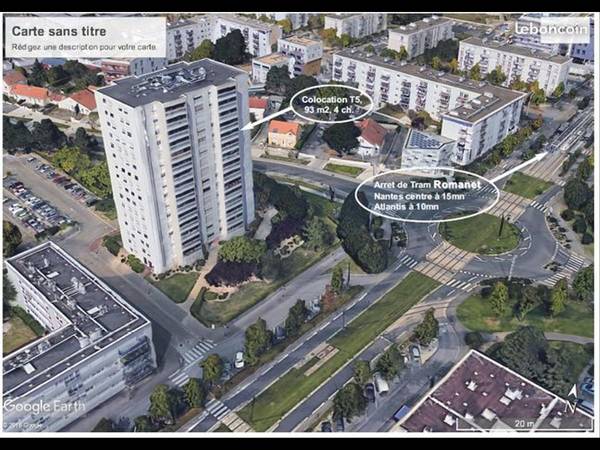 Colocation / Appartement 4 pièces de 93 m², Nantes, Boulevard Émile Romanet / Photo 2