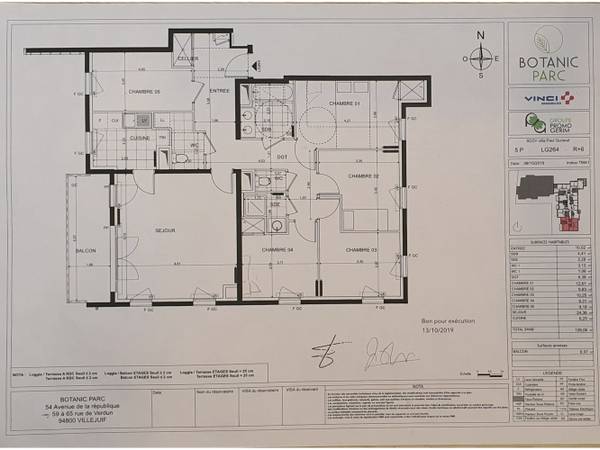 Colocation / Appartement 6 pièces de 109 m², Villejuif, Allée Claudie Haigneré / Photo 2