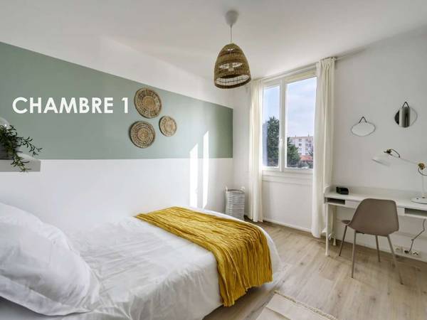 Colocation / Appartement 4 pièces de 68 m², Vaulx-en-Velin, Avenue Georges Rougé / Photo 2