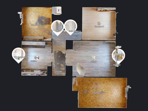 Location / Appartement 4 pièces de 69 m², Saint-Martin-d'Hères, Rue Honoré Daumier / Photo 31