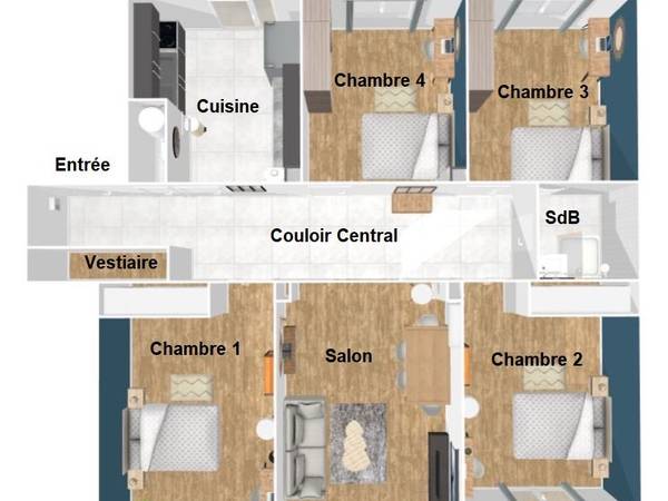 Colocation / Appartement 5 pièces de 100 m², Grenoble, Rue de Stalingrad / Photo 20