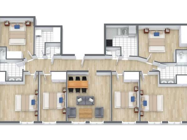 Colocation / Appartement 7 pièces de 113 m², Paris, Place de la Réunion / Photo 9