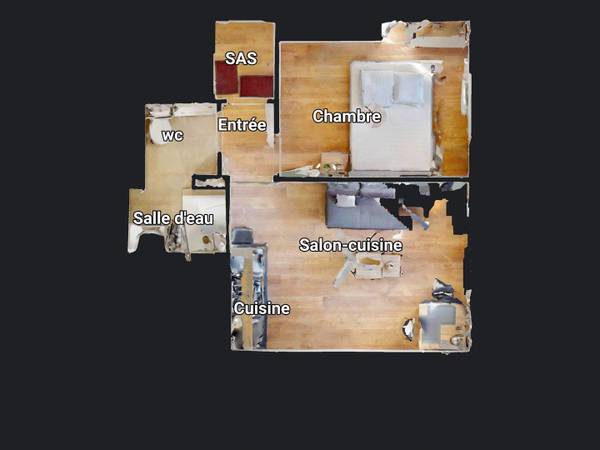 Închiriere / Apartament 2 camere de 26 m², Lyon, Rue de la Villette / Fotografie 15