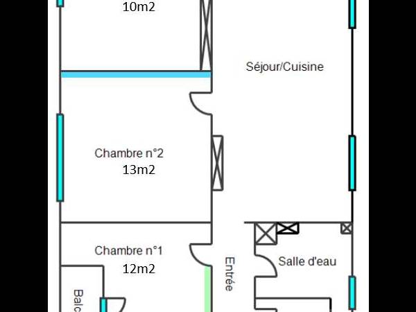 Colocation / Appartement 4 pièces de 65 m², Strasbourg, Rue Frédéric-Guillaume-Raiffeisen / Photo 10
