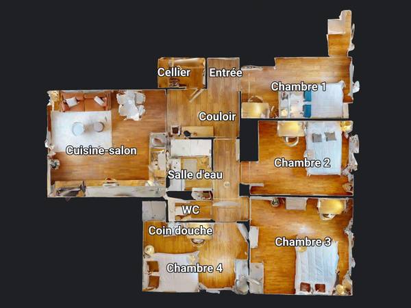 Colocation / Appartement 5 pièces de 83 m², Lyon, Rue d'Inkermann / Photo 21