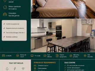 Coliving / Maison 9 pièces de 200 m², Dax, Avenue Saint-Vincent de Paul