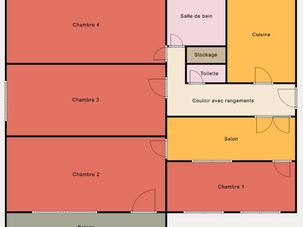Colocation / Appartement 4 pièces de 72 m², Paris, Avenue de la Porte des Lilas / Photo 2