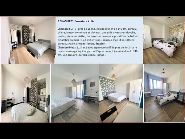 Colocation / Appartement 5 pièces de 90 m², Marseille, Rue Antoine Pons / Photo 2