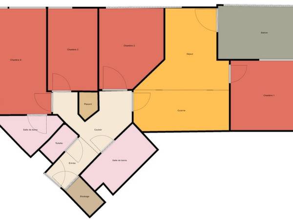 Colocation / Appartement 5 pièces de 87 m², Bordeaux, Rue de la Garonne / Photo 10