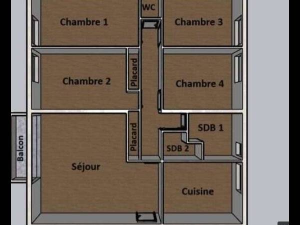 Colocation / Appartement 5 pièces de 95 m², Caen, Place Champlain / Photo 7