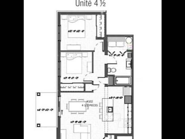 Colocation / Appartement 4 pièces de 1 m², Lévis, Rue du Frontenac / Photo 9