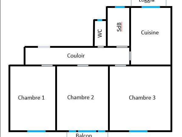 Colocation / Appartement 3 pièces de 82 m², Strasbourg, Avenue Aristide Briand / Photo 18