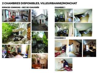 Room share / 5 rooms house · 120 m², Villeurbanne, 25 Rue Victor Hugo