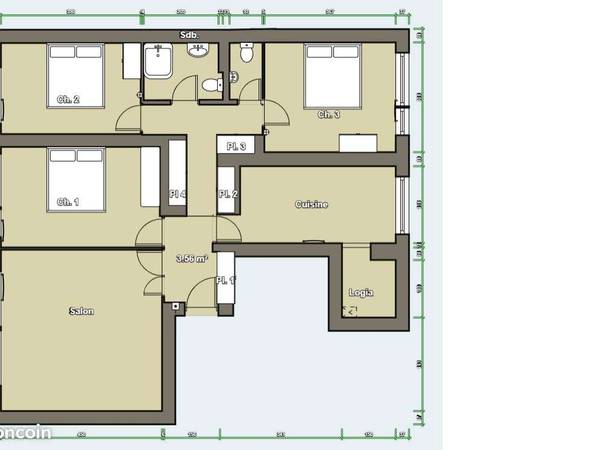 Colocation / Appartement 4 pièces de 83 m², Bagnolet, Rue de la Noue / Photo 3