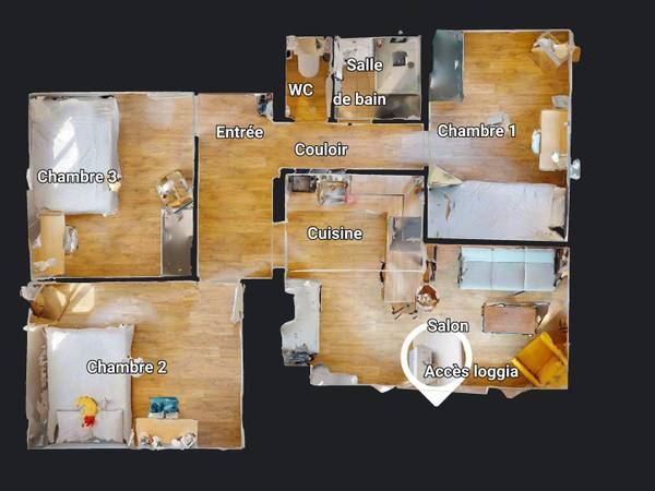 Colocation / Appartement 4 pièces de 57 m², Vénissieux, Boulevard Irène Joliot-Curie / Photo 15