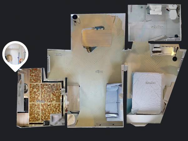 Location / Appartement 2 pièces de 36 m², Rouen, Rue Saint-Maur / Photo 16