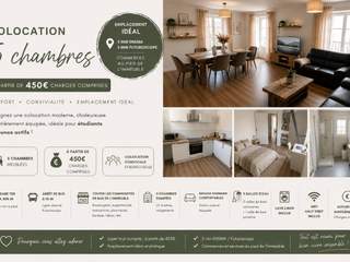 Room share, 7 rooms apartment, Jaunay-Marigny