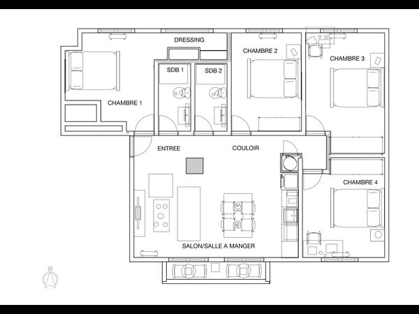 Colocation / Appartement 5 pièces de 75 m², Aix-en-Provence, Avenue Henri Mauriat / Photo 10