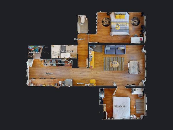 Colocation / Appartement 4 pièces de 71 m², Orvault, Rue de la Patouillerie / Photo 19