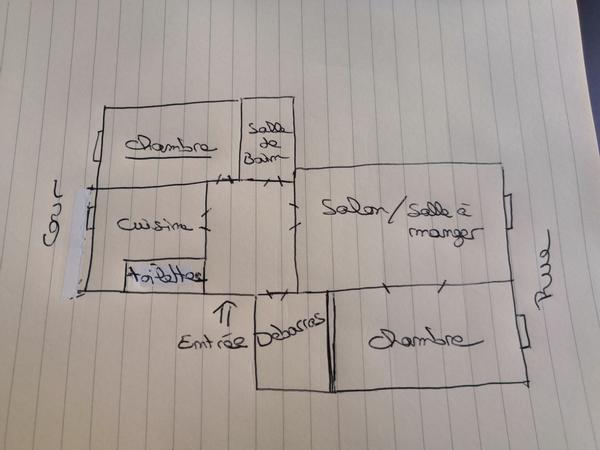 Colocation / Appartement 3 pièces de 55 m², Paris, Avenue du Général Leclerc / Photo 10