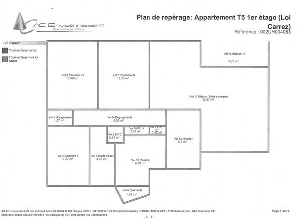 Colocation / Appartement 5 pièces de 96 m², Clermont-Ferrand, Rue Ledru / Photo 3