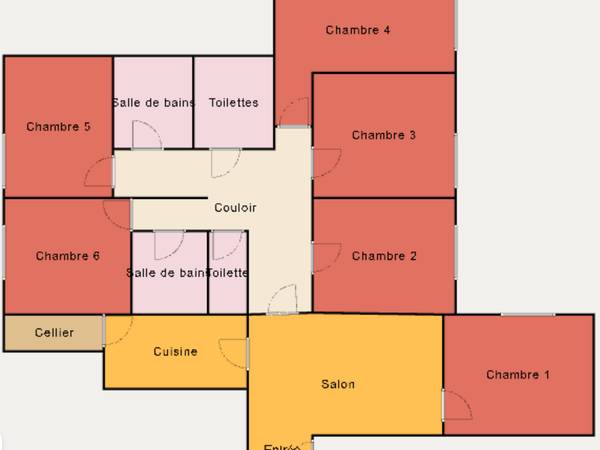 Colocation / Appartement 6 pièces de 135 m², Paris, Rue Lecourbe / Photo 13
