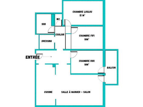 Colocation / Appartement 4 pièces de 76 m², Orléans, Rue Raymond Vanier / Photo 6