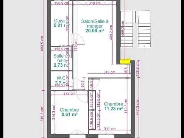 Colocation / Appartement 3 pièces de 51 m², Vincennes, Rue de la Jarry / Photo 5