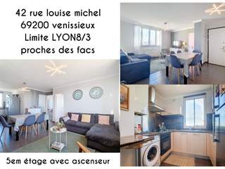 Colocation / Appartement 5 pièces de 64 m², Vénissieux, Rue Louise Michel