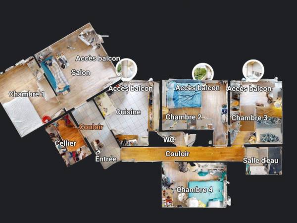 Colocation / Appartement 5 pièces de 89 m², Lyon, Rue de la Chapelle / Photo 18