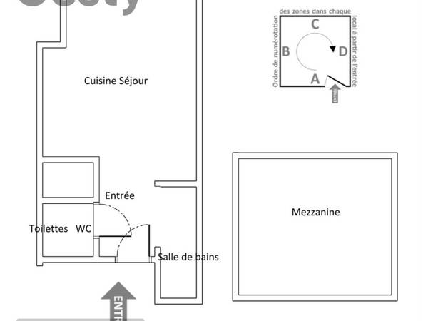 Location / Appartement 2 pièces de 29 m², Lyon, Place de la Croix-Rousse / Photo 2
