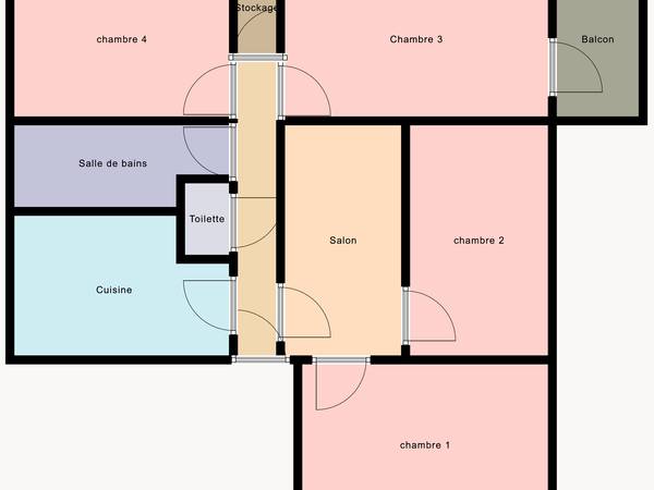 Colocation / Appartement 4 pièces de 68 m², Paris, Avenue de la Porte des Lilas / Photo 7